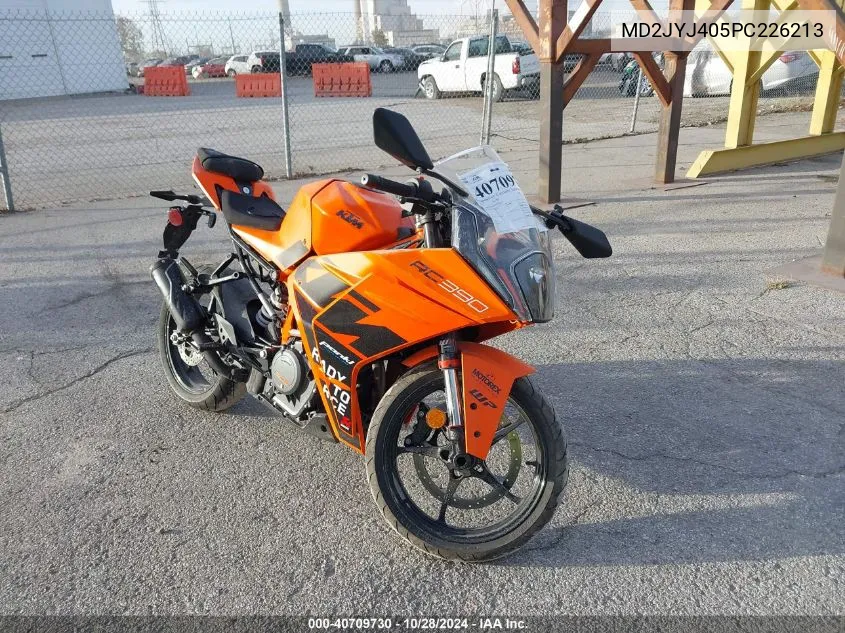 2023 Ktm 390 Rc VIN: MD2JYJ405PC226213 Lot: 40709730