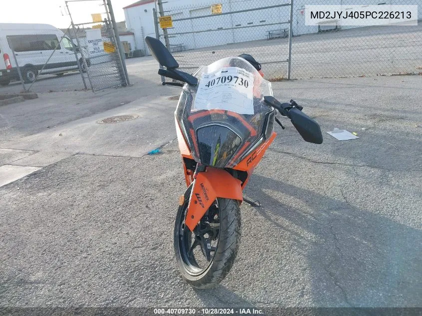 2023 Ktm 390 Rc VIN: MD2JYJ405PC226213 Lot: 40709730