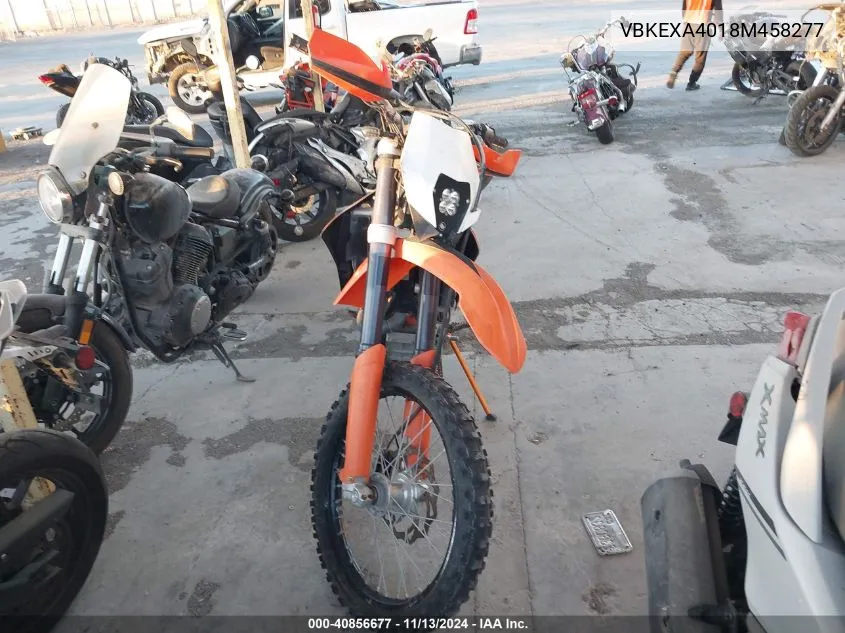 2008 Ktm 450 Exc Racing VIN: VBKEXA4018M458277 Lot: 40856677