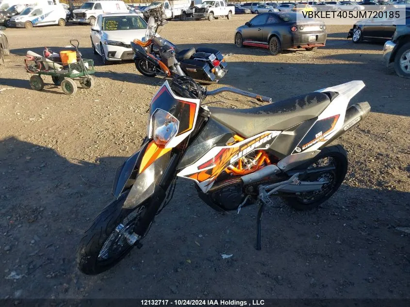 2018 Ktm 690 Enduro R VIN: VBKLET405JM720185 Lot: 12132717