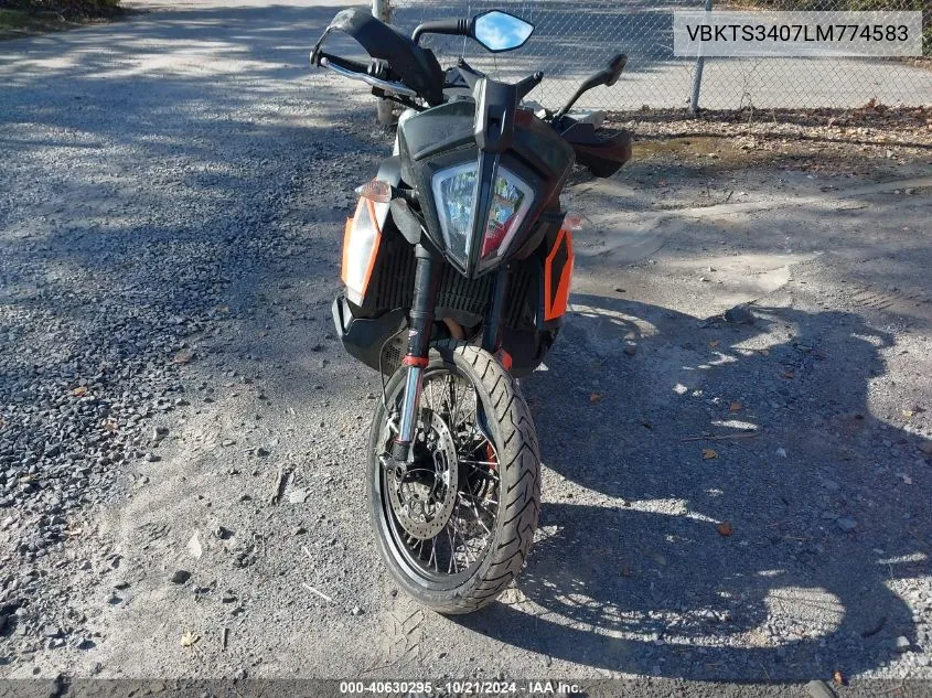 2020 Ktm 790 Adventure VIN: VBKTS3407LM774583 Lot: 40630295