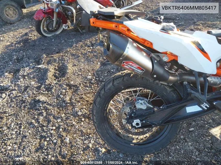 2021 Ktm 890 Adventure R VIN: VBKTR6406MM805417 Lot: 40812858