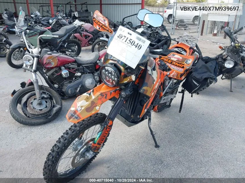 2007 Ktm 950 Super Enduro VIN: VBKVE440X7M939697 Lot: 40715040