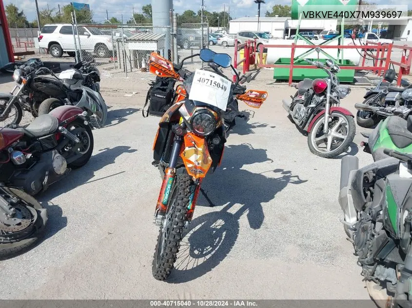 2007 Ktm 950 Super Enduro VIN: VBKVE440X7M939697 Lot: 40715040