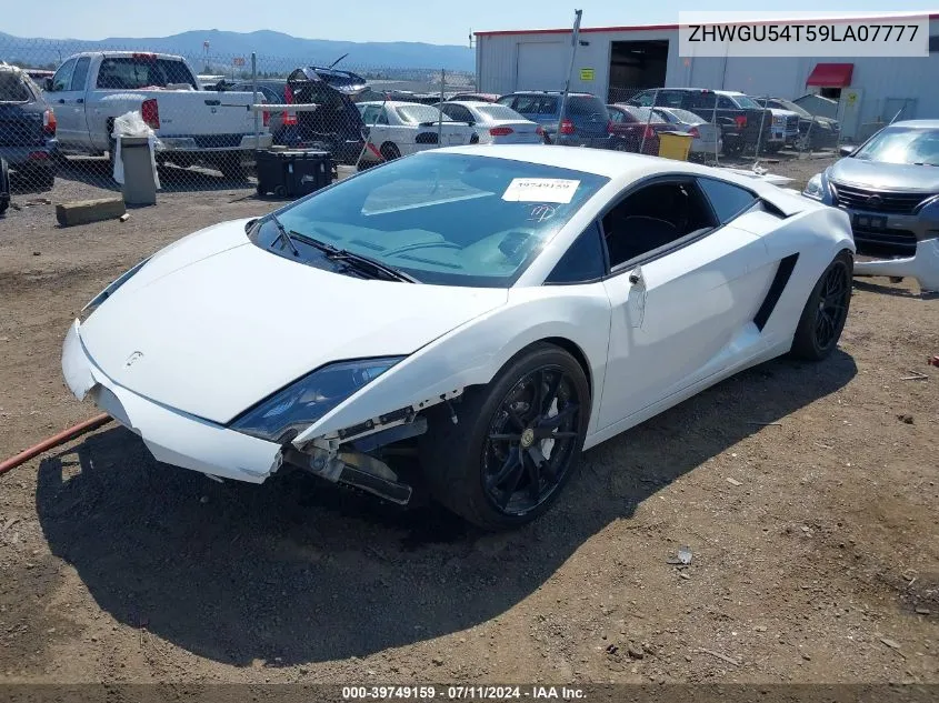 2009 Lamborghini Gallardo Lp560-4 VIN: ZHWGU54T59LA07777 Lot: 39749159