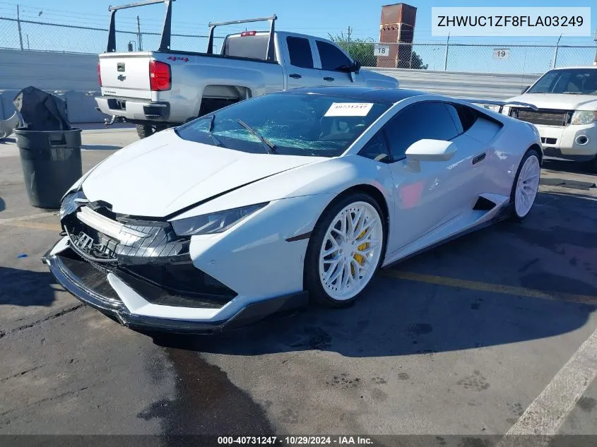 2015 Lamborghini Huracan Lp610-4 VIN: ZHWUC1ZF8FLA03249 Lot: 40731247