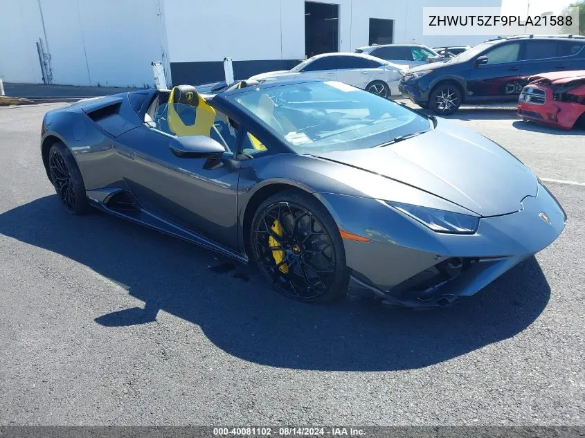 2023 Lamborghini Huracan Evo Spyder Rwd VIN: ZHWUT5ZF9PLA21588 Lot: 40081102