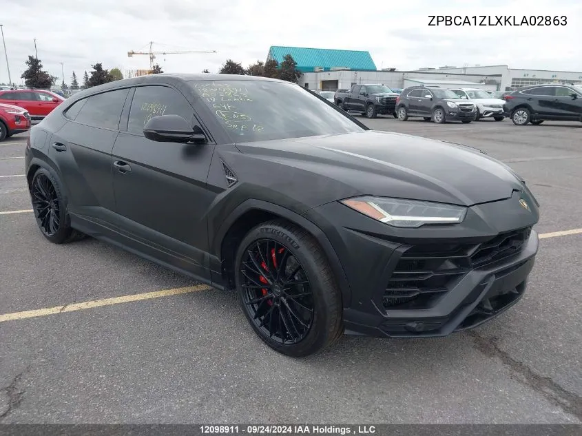 2019 Lamborghini Urus VIN: ZPBCA1ZLXKLA02863 Lot: 12098911