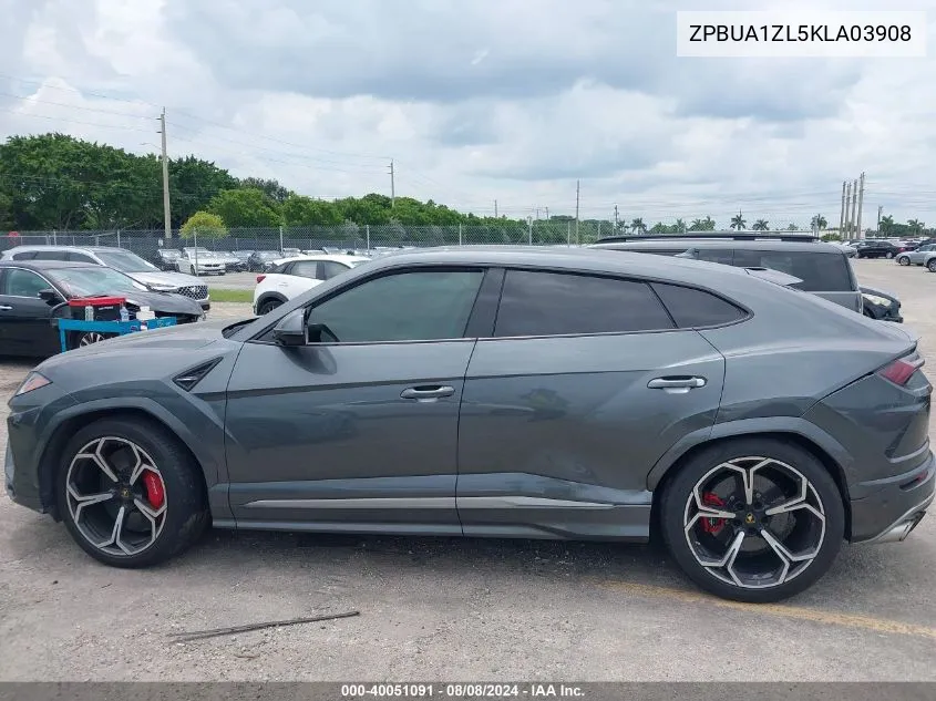 2019 Lamborghini Urus VIN: ZPBUA1ZL5KLA03908 Lot: 40051091