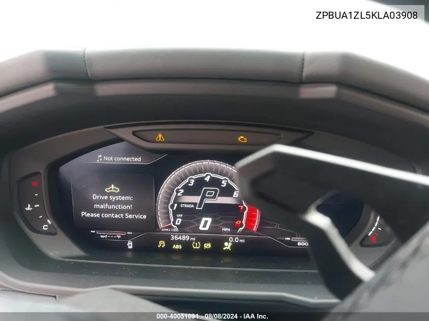 ZPBUA1ZL5KLA03908 2019 Lamborghini Urus