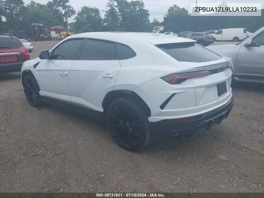 2020 Lamborghini Urus VIN: ZPBUA1ZL9LLA10233 Lot: 39731921