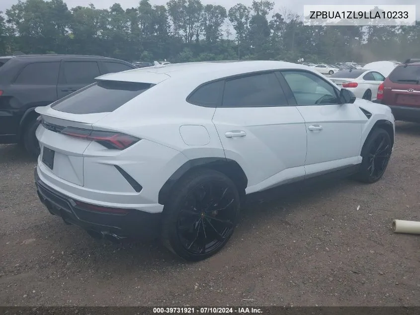 2020 Lamborghini Urus VIN: ZPBUA1ZL9LLA10233 Lot: 39731921