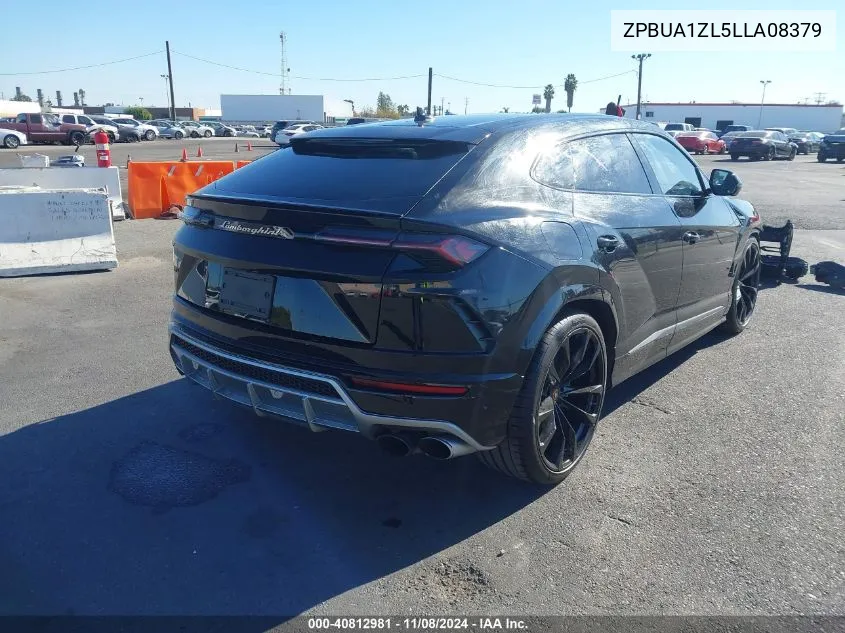 2020 Lamborghini Urus VIN: ZPBUA1ZL5LLA08379 Lot: 40812981