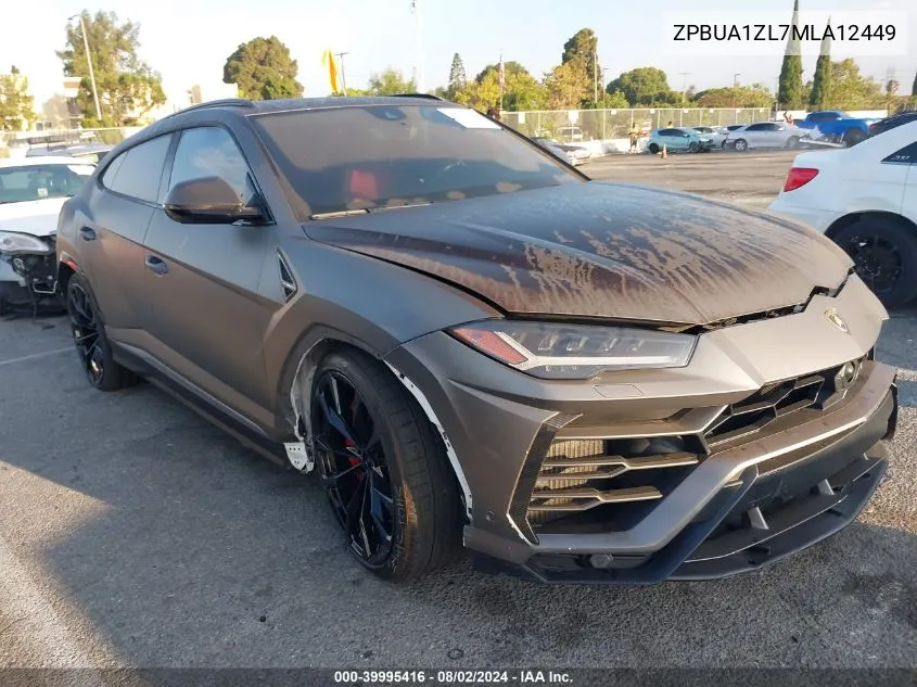 2021 Lamborghini Urus Graphite Capsule/Pearl Capsule VIN: ZPBUA1ZL7MLA12449 Lot: 39995416