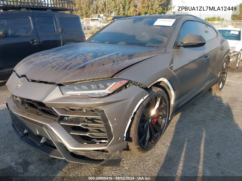 2021 Lamborghini Urus Graphite Capsule/Pearl Capsule VIN: ZPBUA1ZL7MLA12449 Lot: 39995416