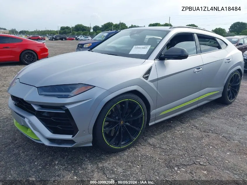 ZPBUA1ZL4NLA18484 2022 Lamborghini Urus Graphite Capsule/Pearl Capsule