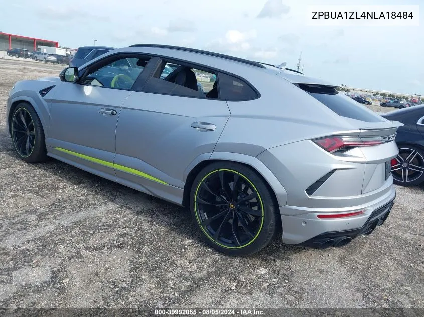 2022 Lamborghini Urus Graphite Capsule/Pearl Capsule VIN: ZPBUA1ZL4NLA18484 Lot: 39992085