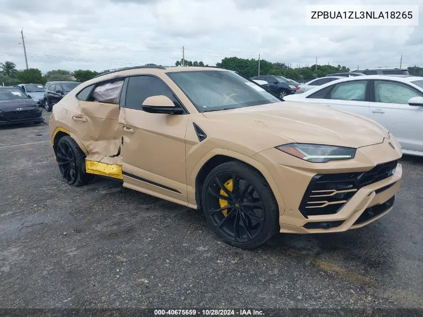 2022 Lamborghini Urus Graphite Capsule/Pearl Capsule VIN: ZPBUA1ZL3NLA18265 Lot: 40675659