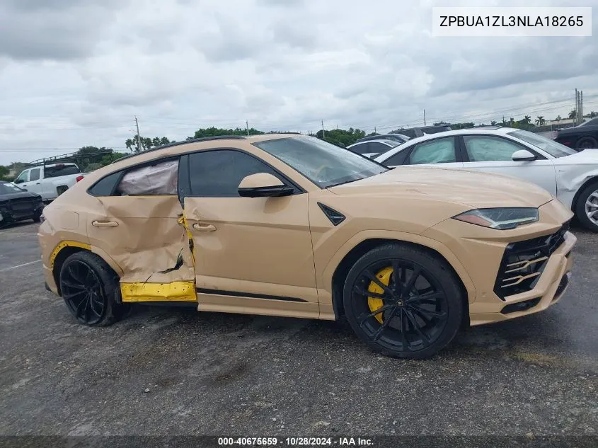 2022 Lamborghini Urus Graphite Capsule/Pearl Capsule VIN: ZPBUA1ZL3NLA18265 Lot: 40675659