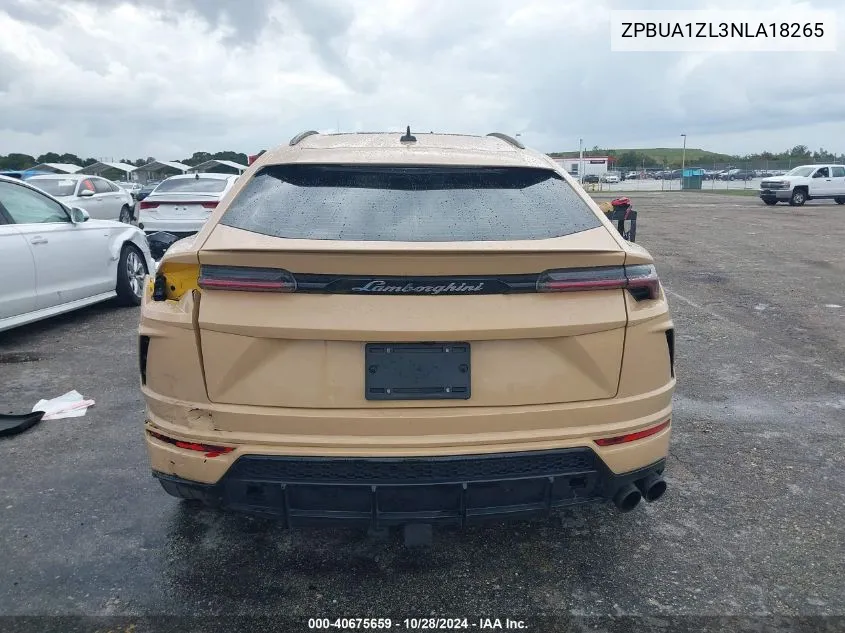 2022 Lamborghini Urus Graphite Capsule/Pearl Capsule VIN: ZPBUA1ZL3NLA18265 Lot: 40675659