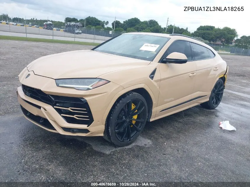 ZPBUA1ZL3NLA18265 2022 Lamborghini Urus Graphite Capsule/Pearl Capsule