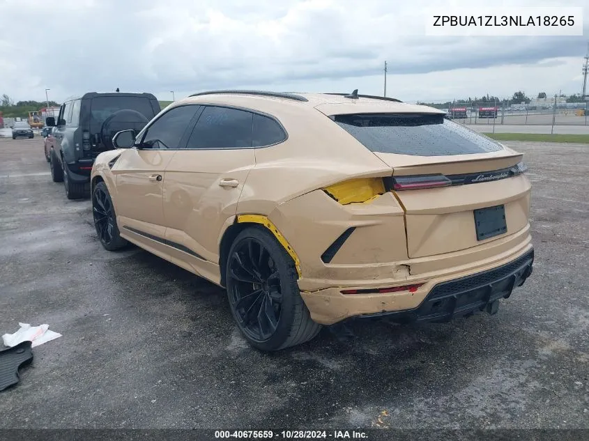 2022 Lamborghini Urus Graphite Capsule/Pearl Capsule VIN: ZPBUA1ZL3NLA18265 Lot: 40675659