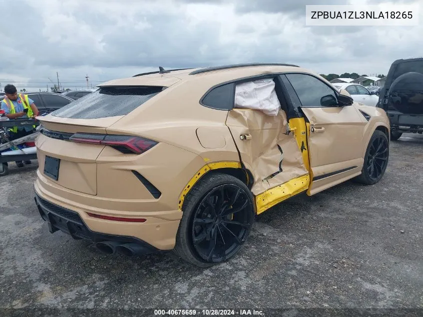 2022 Lamborghini Urus Graphite Capsule/Pearl Capsule VIN: ZPBUA1ZL3NLA18265 Lot: 40675659