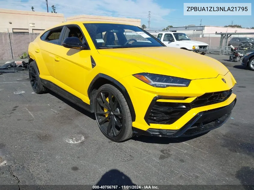 2022 Lamborghini Urus Graphite Capsule/Pearl Capsule VIN: ZPBUA1ZL3NLA21795 Lot: 40756767