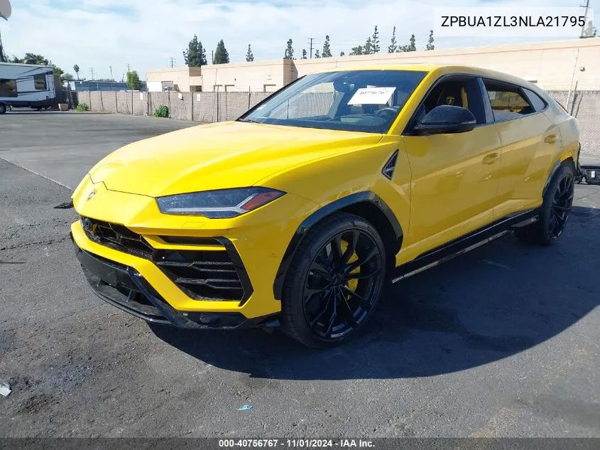 2022 Lamborghini Urus Graphite Capsule/Pearl Capsule VIN: ZPBUA1ZL3NLA21795 Lot: 40756767