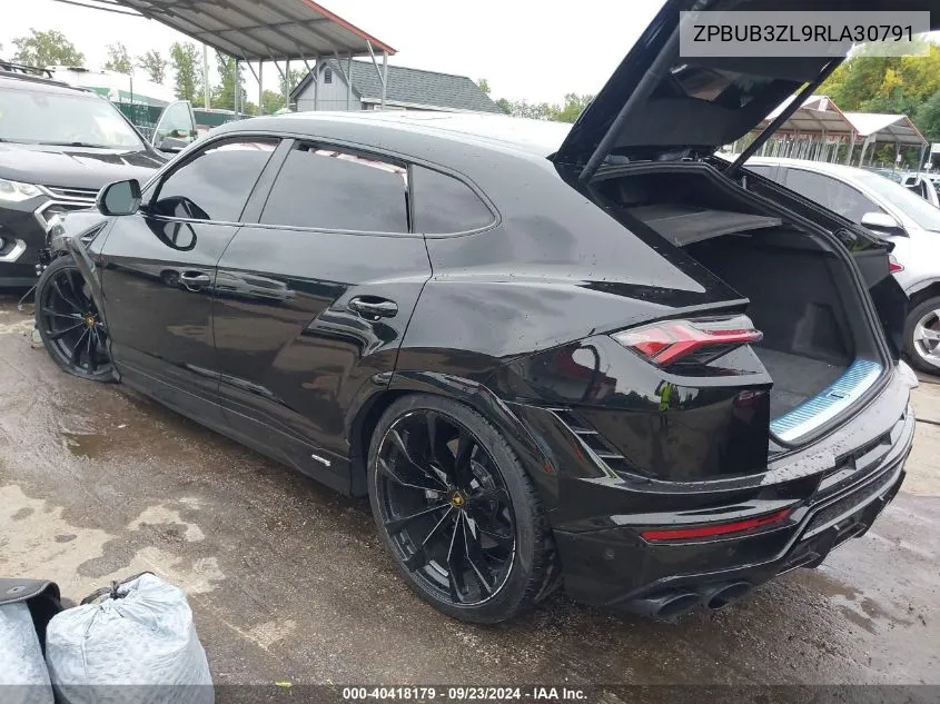 2024 Lamborghini Urus S VIN: ZPBUB3ZL9RLA30791 Lot: 40418179