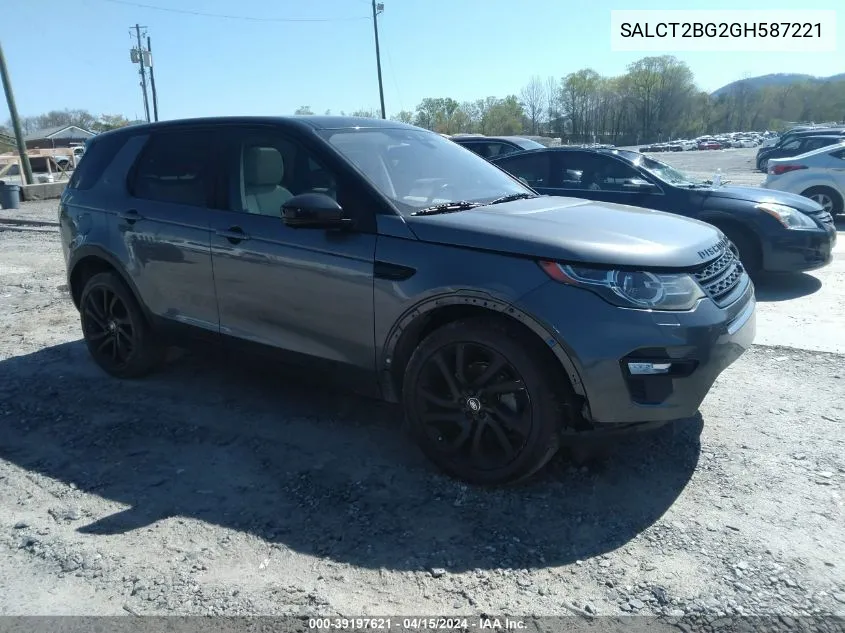 2016 Land Rover Discovery Sport Hse Lux VIN: SALCT2BG2GH587221 Lot: 39197621