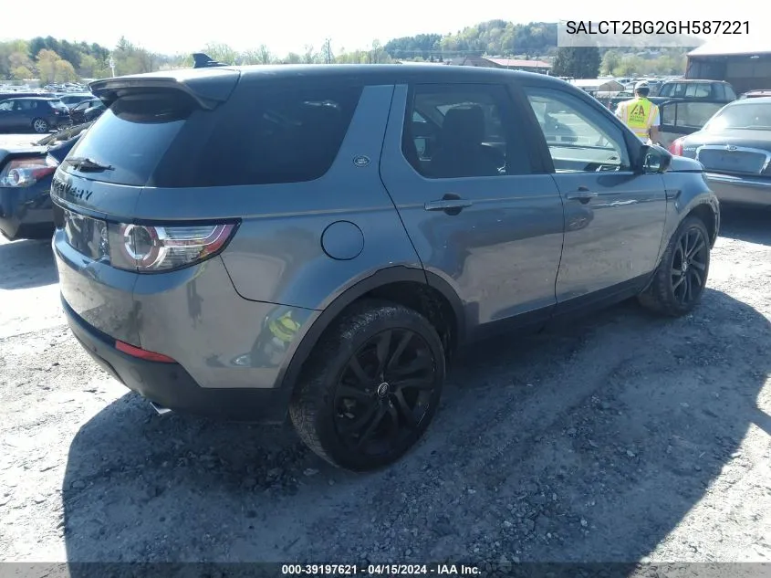 SALCT2BG2GH587221 2016 Land Rover Discovery Sport Hse Lux