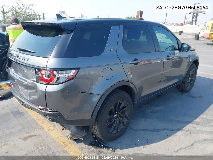 2016 Land Rover Discovery Sport Se VIN: SALCP2BG7GH608164 Lot: 40282518