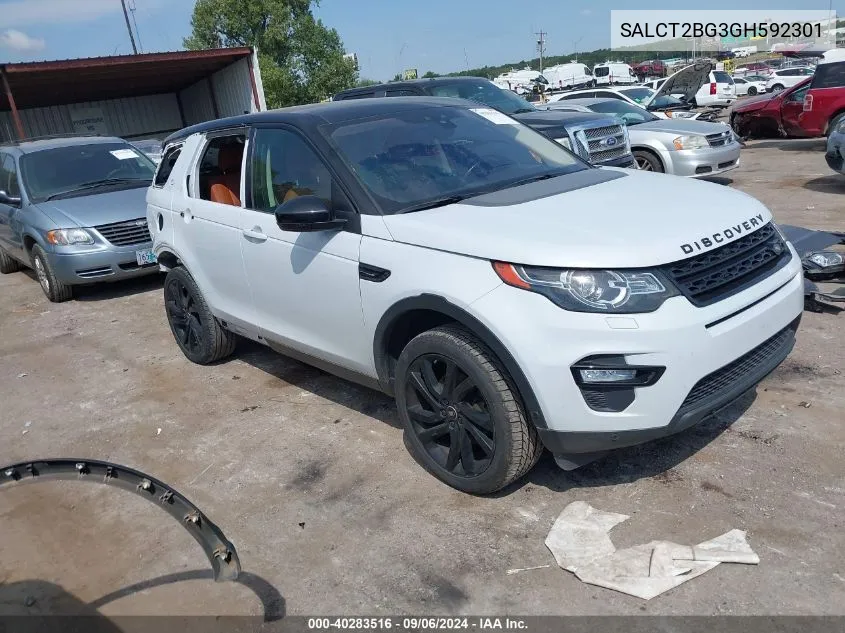 SALCT2BG3GH592301 2016 Land Rover Discovery Sport Hse Lux