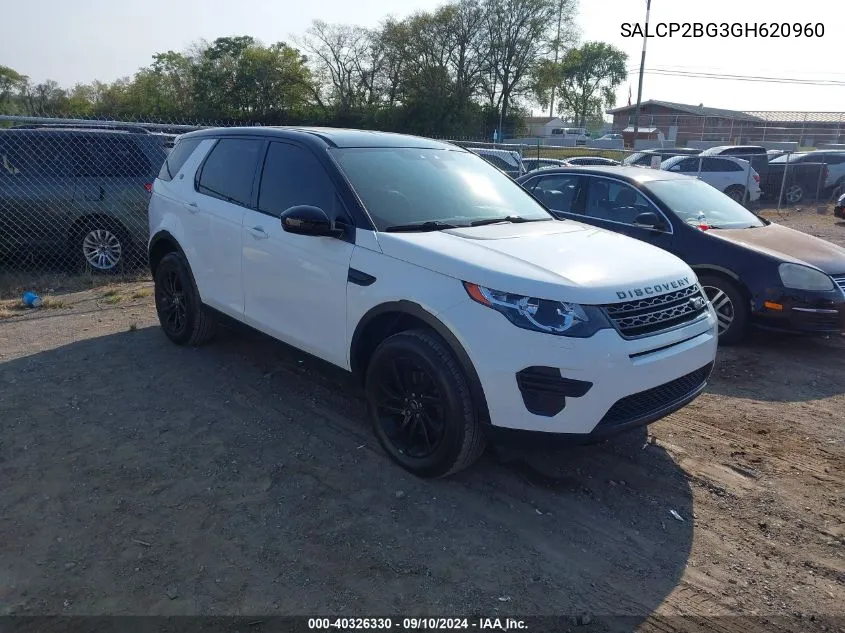 SALCP2BG3GH620960 2016 Land Rover Discovery Sport Se