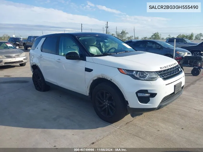 2016 Land Rover Discovery Sport Hse VIN: SALCR2BG3GH555490 Lot: 40789998