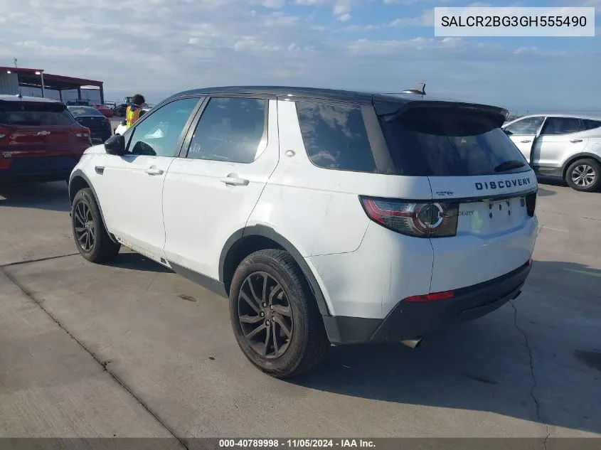 2016 Land Rover Discovery Sport Hse VIN: SALCR2BG3GH555490 Lot: 40789998