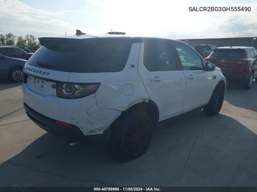 2016 Land Rover Discovery Sport Hse VIN: SALCR2BG3GH555490 Lot: 40789998