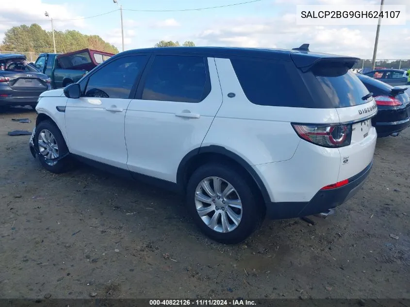 2016 Land Rover Discovery Sport Se VIN: SALCP2BG9GH624107 Lot: 40822126