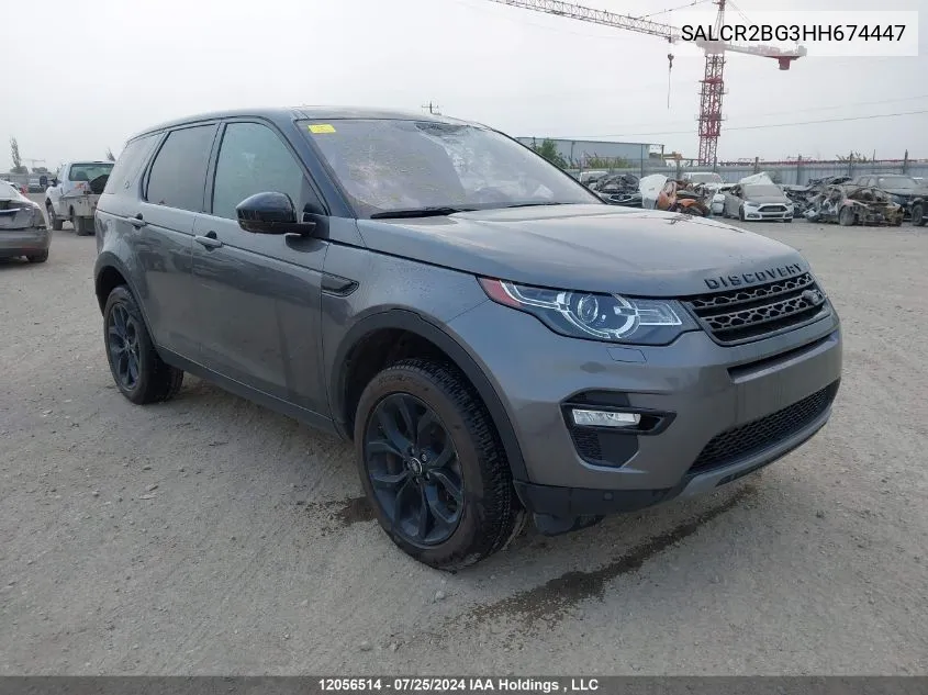 SALCR2BG3HH674447 2017 Land Rover Discovery Sport