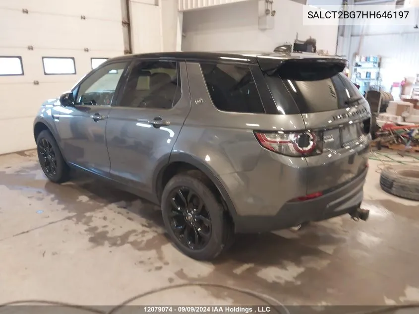 2017 Land Rover Discovery Sport VIN: SALCT2BG7HH646197 Lot: 12079074