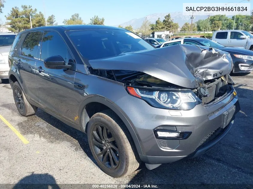 2017 Land Rover Discovery Sport Se VIN: SALCP2BG3HH661834 Lot: 40256820