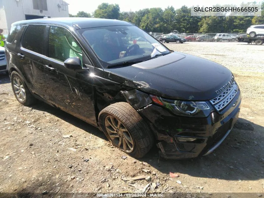 2017 Land Rover Discovery Sport Hse VIN: SALCR2BG6HH666505 Lot: 40261134