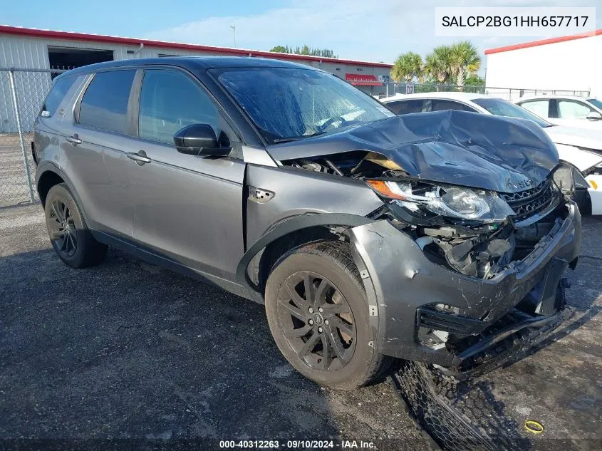 2017 Land Rover Discovery Sport Se VIN: SALCP2BG1HH657717 Lot: 40312263