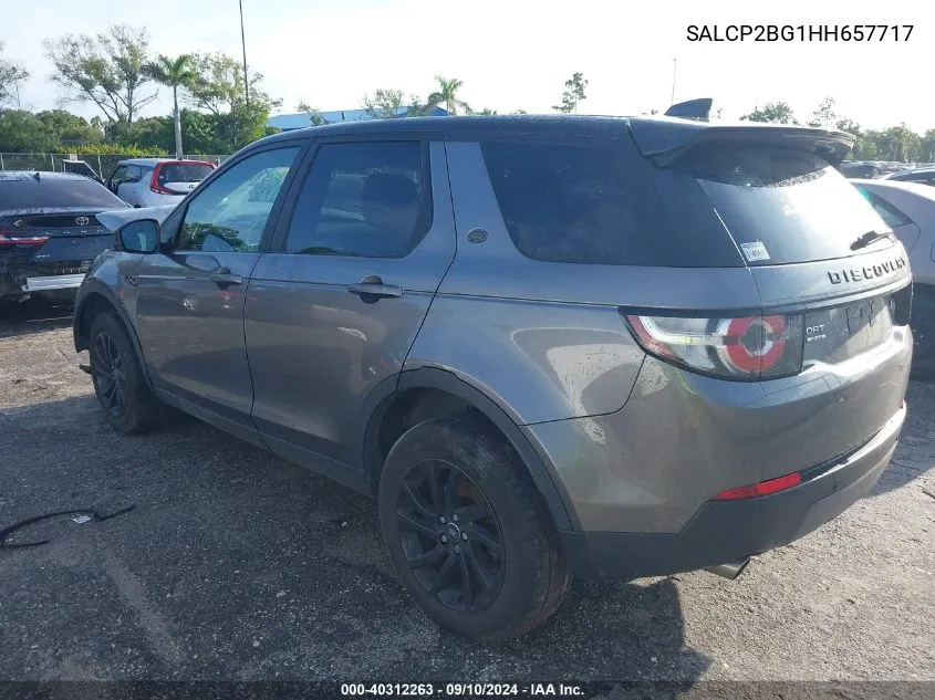 2017 Land Rover Discovery Sport Se VIN: SALCP2BG1HH657717 Lot: 40312263