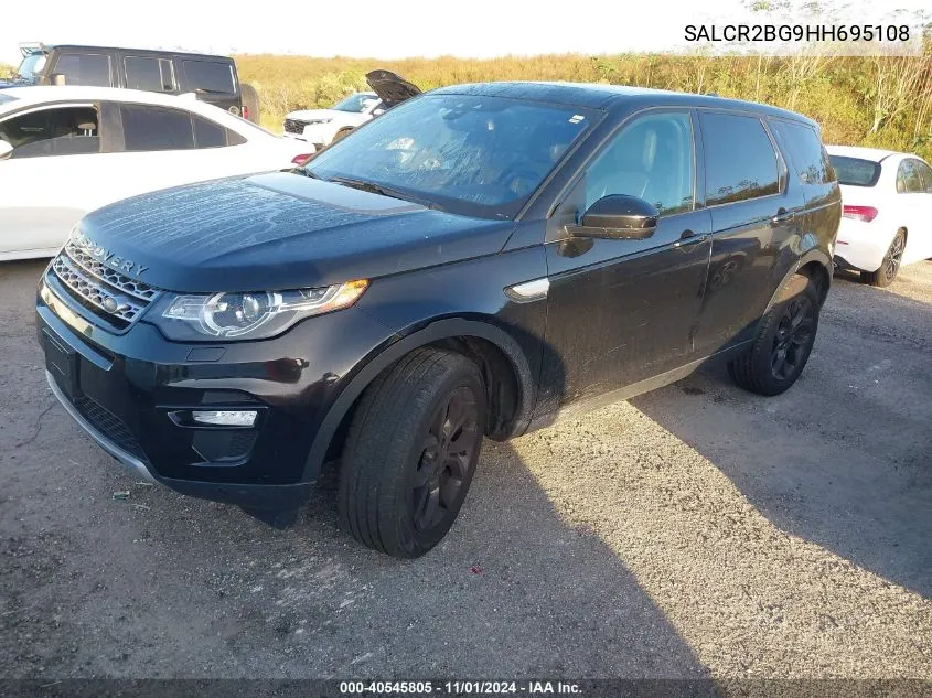 2017 Land Rover Discovery Sport Hse VIN: SALCR2BG9HH695108 Lot: 40545805