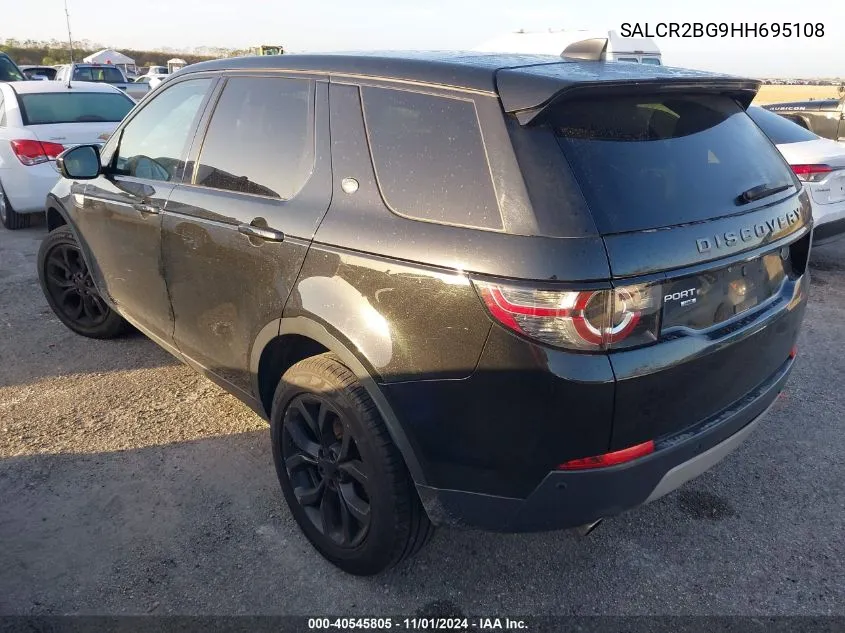 2017 Land Rover Discovery Sport Hse VIN: SALCR2BG9HH695108 Lot: 40545805