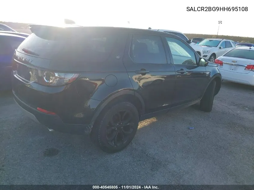 2017 Land Rover Discovery Sport Hse VIN: SALCR2BG9HH695108 Lot: 40545805