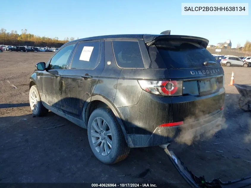 2017 Land Rover Discovery Sport Se VIN: SALCP2BG3HH638134 Lot: 40626964