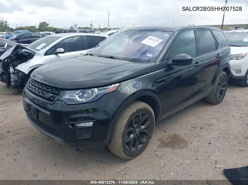 2017 Land Rover Discovery Sport Hse VIN: SALCR2BG5HH707528 Lot: 40812276